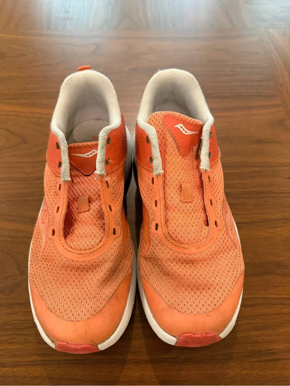 Girls Saucony Orange Athletic Shoes Sneakers Size 3.5