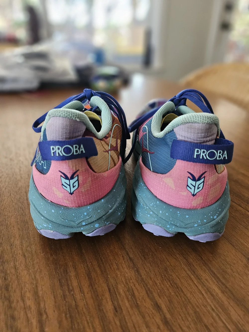 Hoka Speedgoat 6 Studio Proba Sneakers Teal, Orange & Pink, Purple 6MD