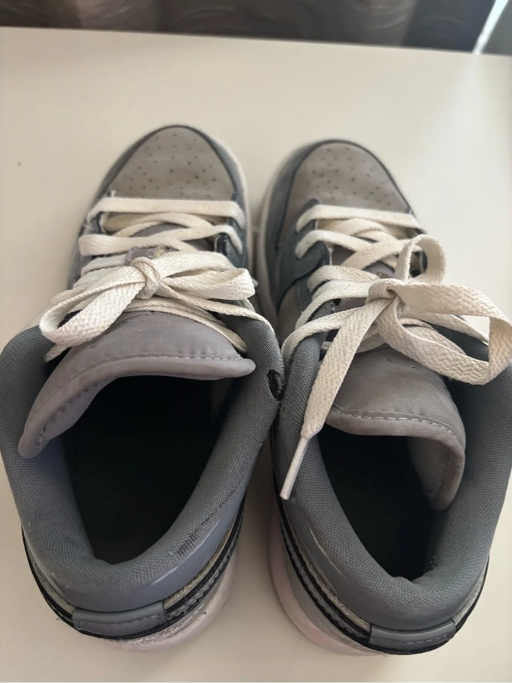 Jordan 1 Low KIDS Sneakers - Grey/White