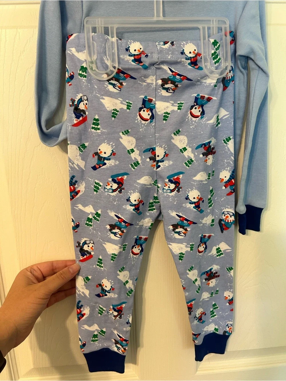 NWT!Infant Boys 2-PieceChildren's Place Light Blue 'Super Little Bro' Pajama Set