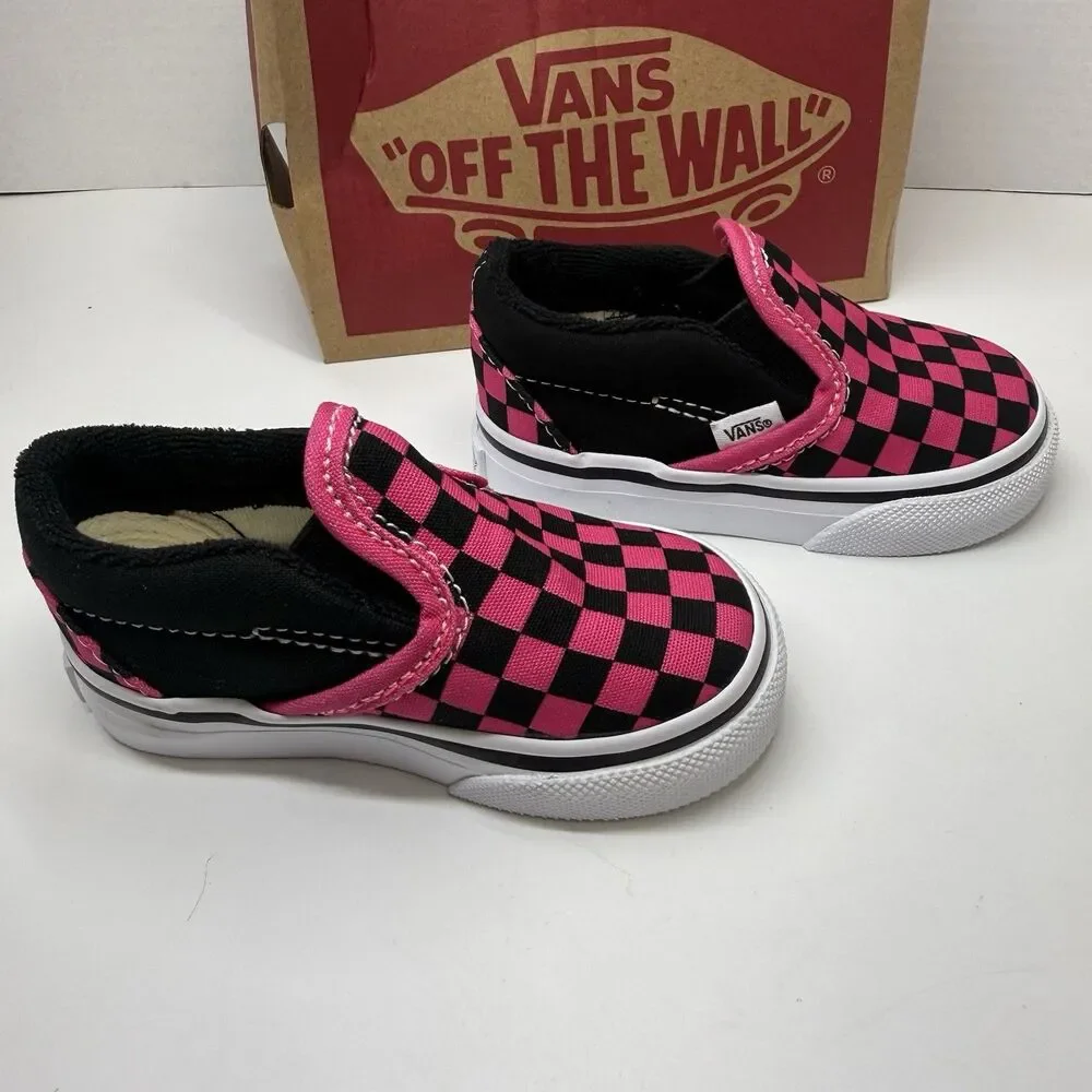 Vans slip checkerboard