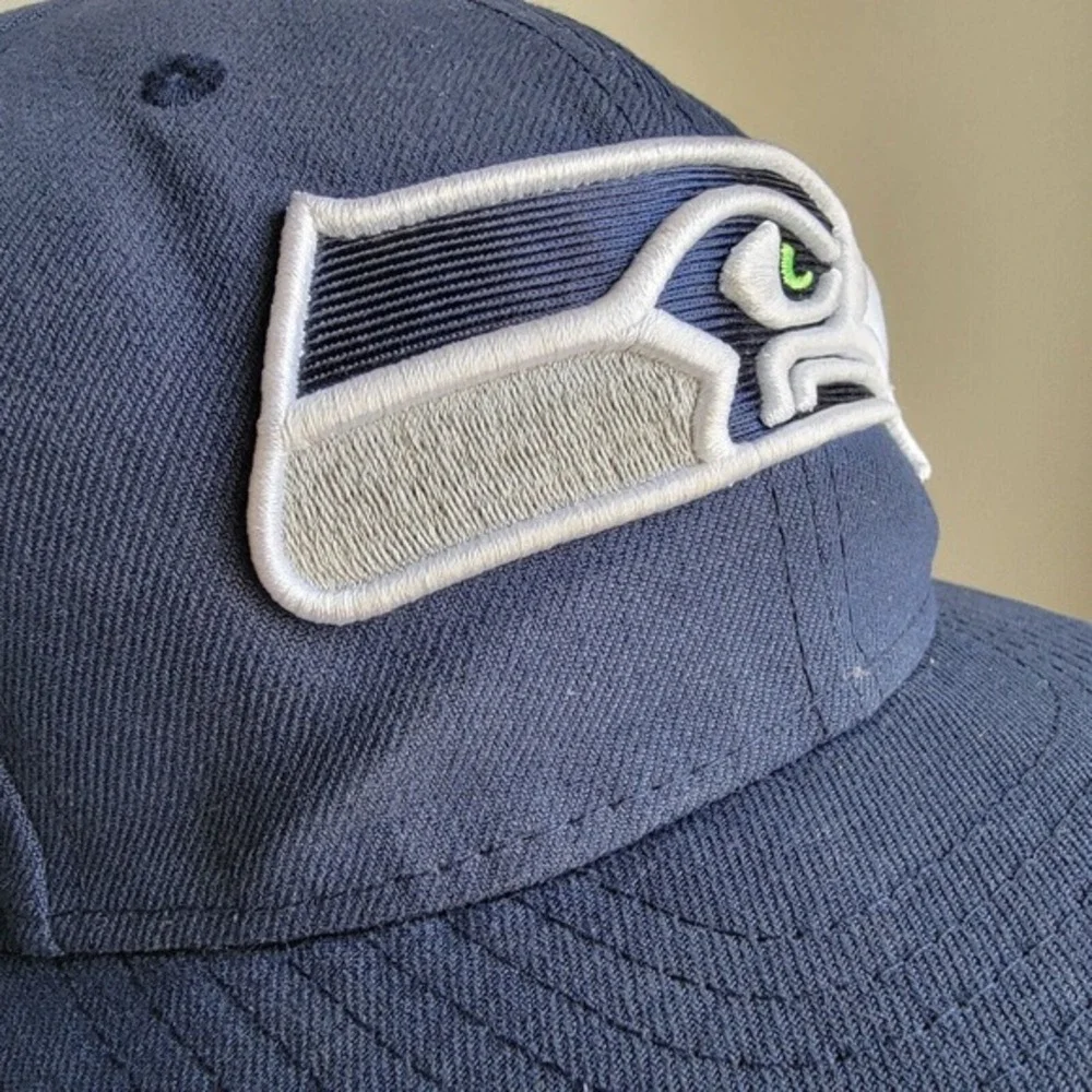 NFL Seattle Seahawks‎ New Era 59fifty Cap Hat Size 7 Polyester Blue