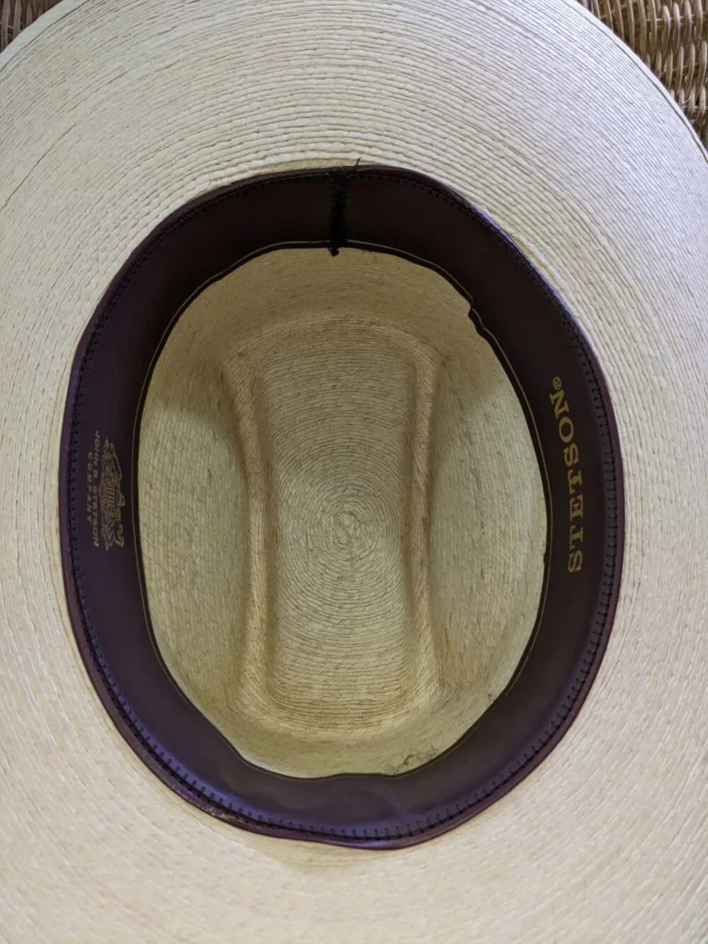 Stetson brim under