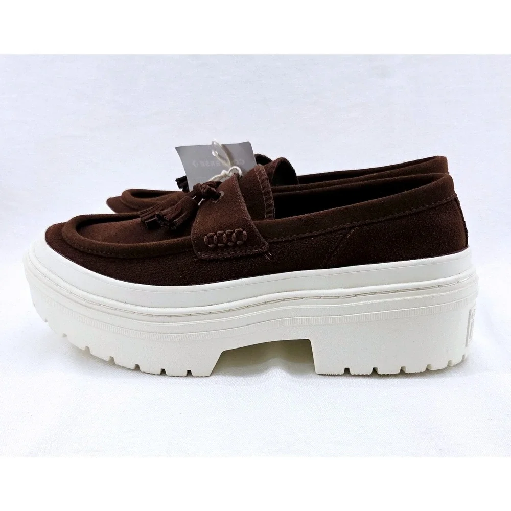 Chuck Taylor All Star Lugged Heel Loafer Platform Suede - Size 7.5