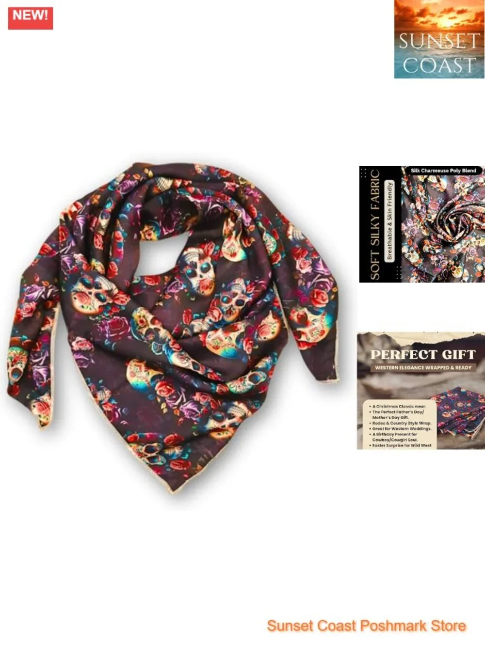 Silk Blend Wild Rag Scarf 36