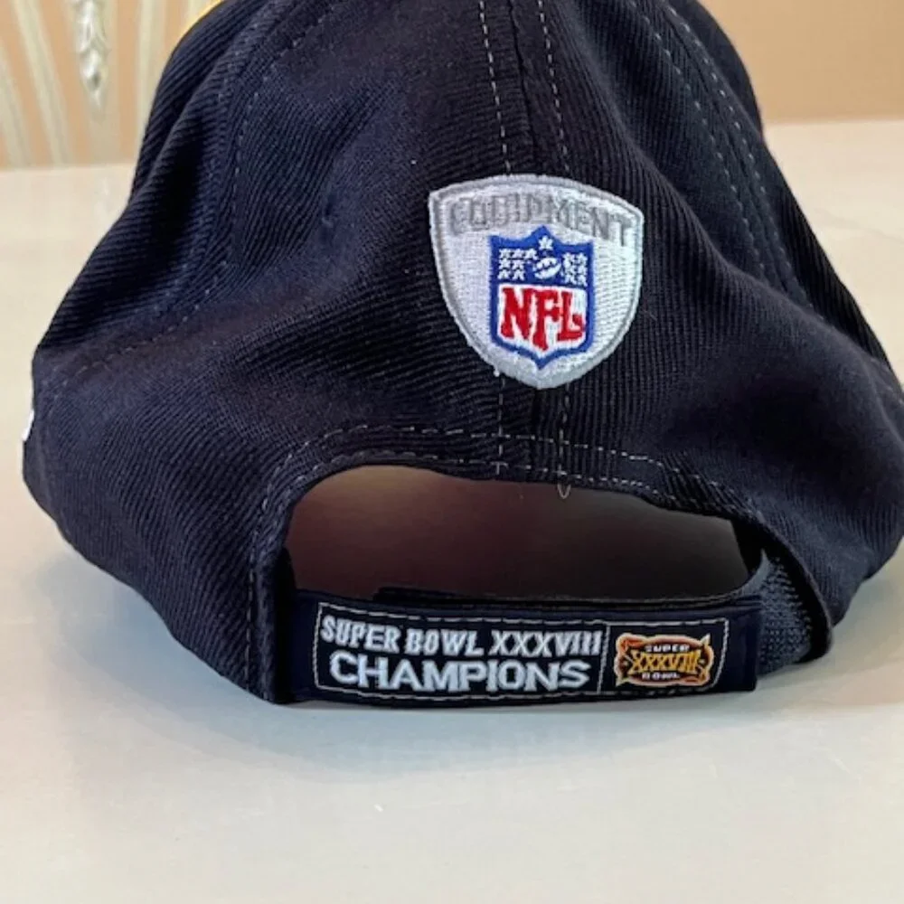 TWO NEW ENGLAND PATRIOT Superbowl XXXVIII hats - NEW