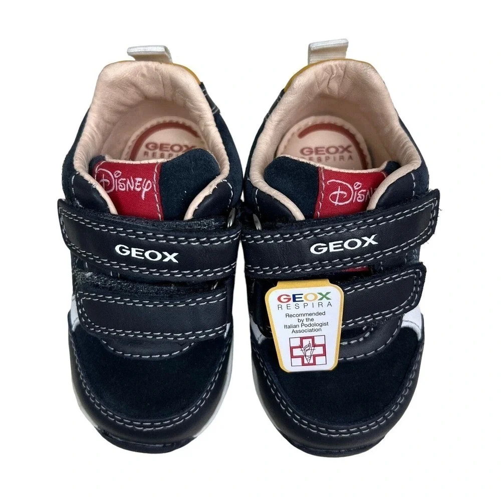 Geox Respira Disney Sneaker Mickey Mouse‎ Duo Monk Straps Baby Boy Blue Size 4