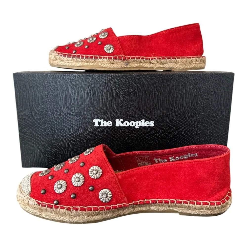 The Kooples Daisy Espadrilles New in Box Size 38 Made in Spain🇪🇸!