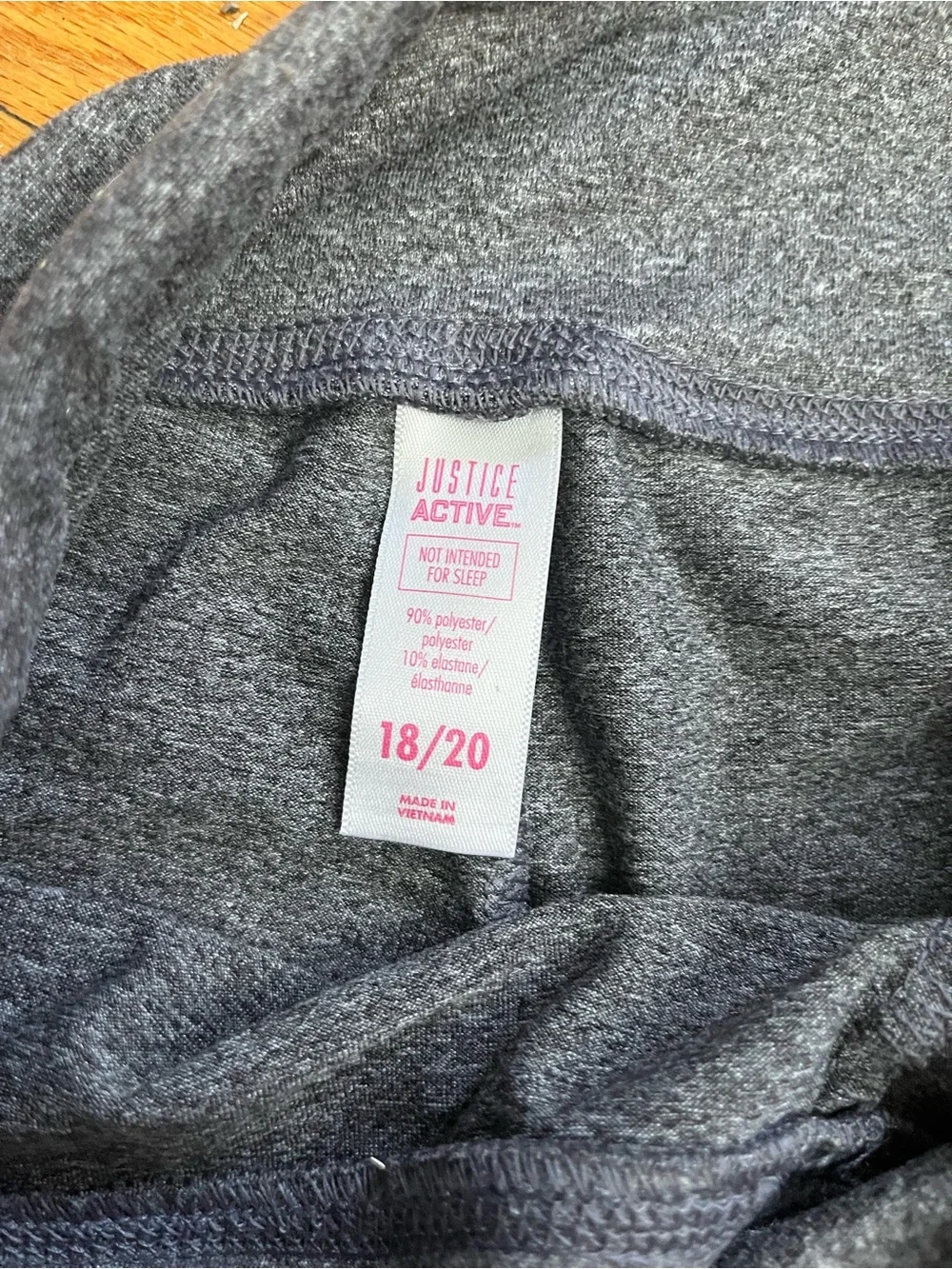 Justice stretchy gray
