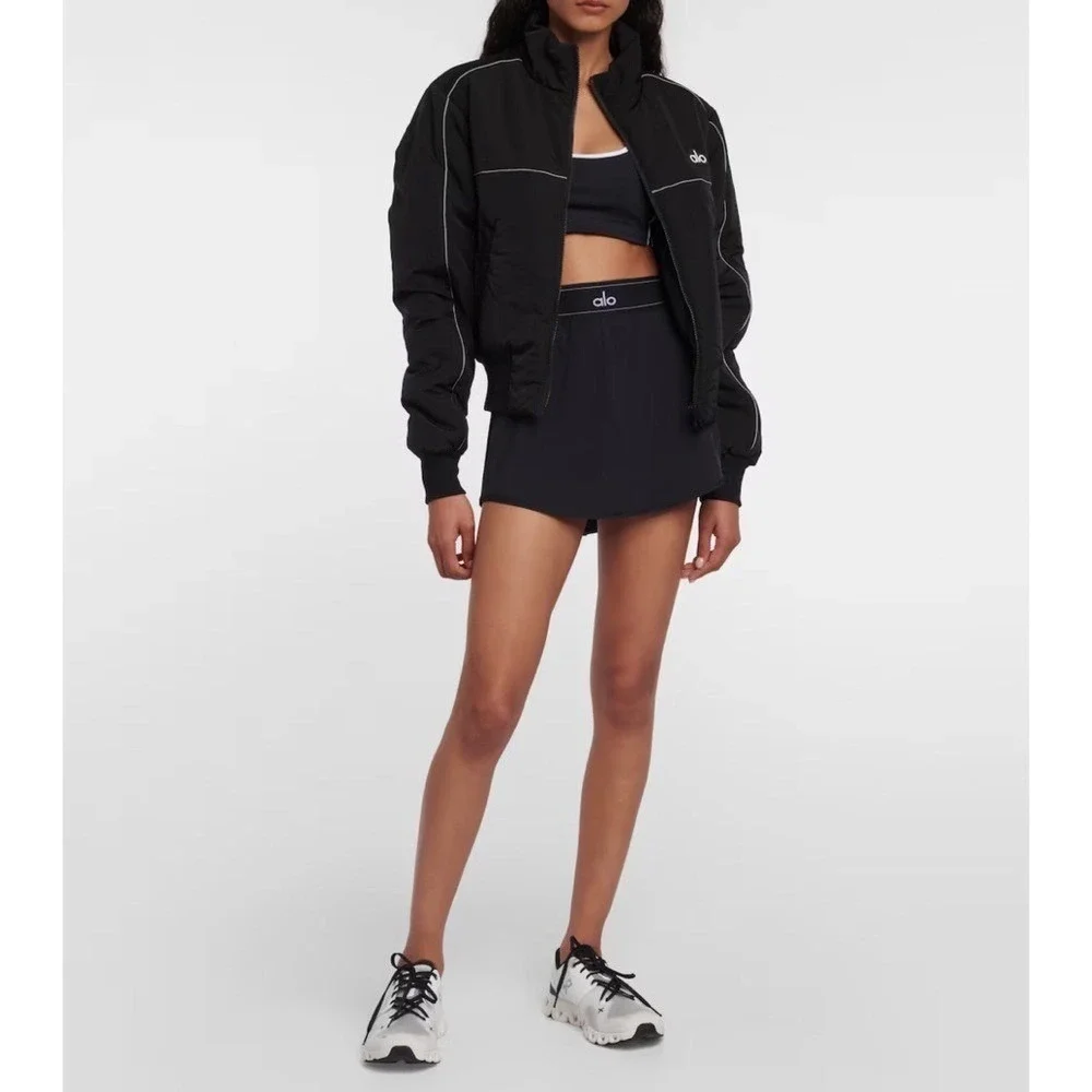 Alo Yoga Match Point Tennis Skirt Black S