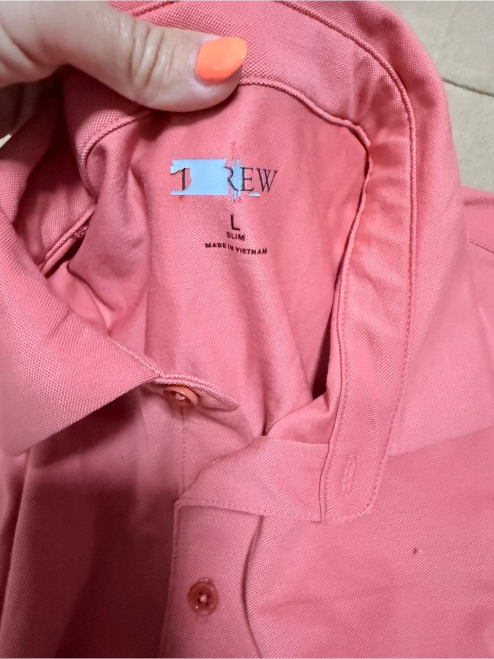 J. Crew Coral Polo Shirt