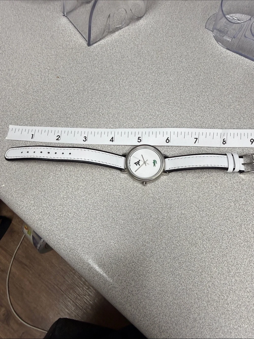 Lacoste silver dial subtle