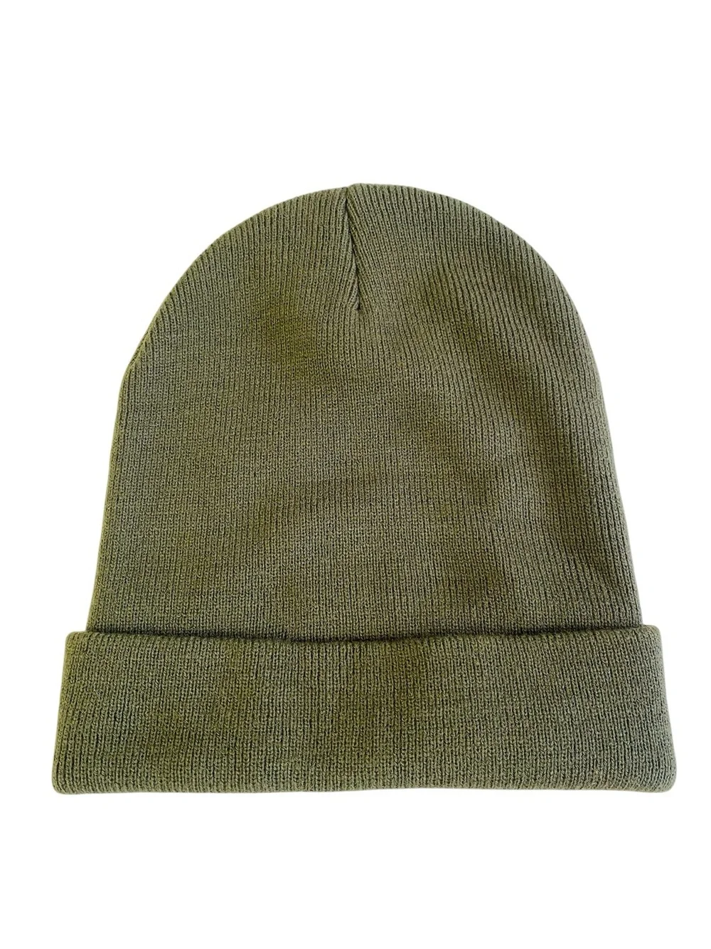 Dixxon Pine Green Ribbed Cuff Unisex Beanie OS