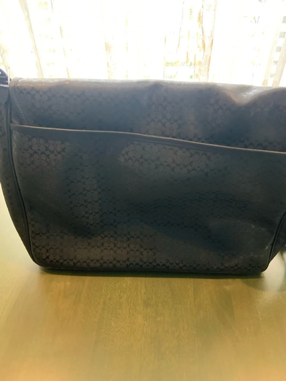 Coach sleek black