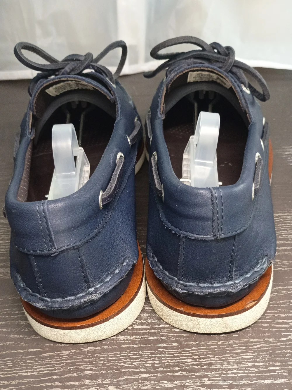 Sperry GOLD CUP Men's 9M Navy Blue Leather Boat Shoes. Like NEW!!!