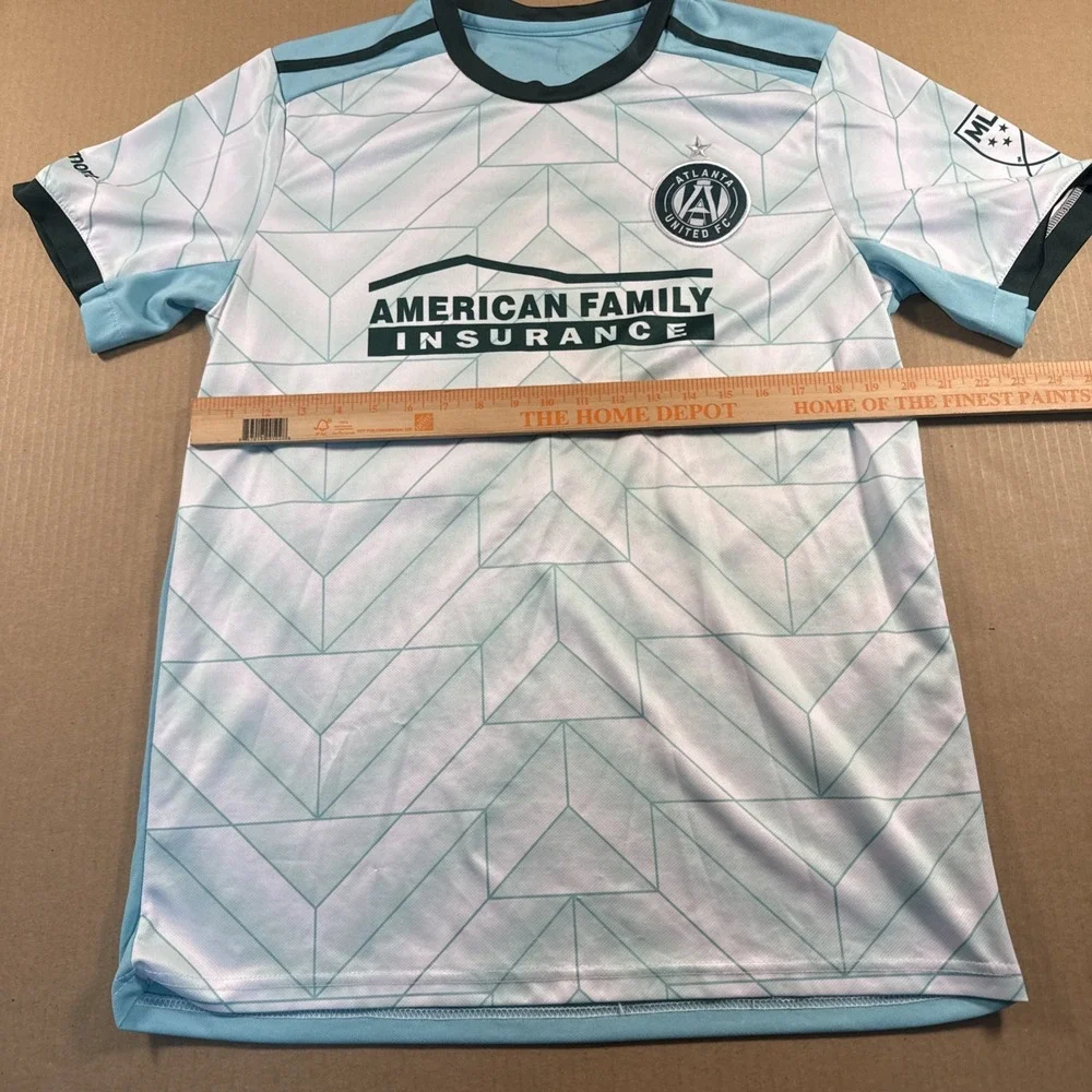 adidas Atlanta United FC Soccer Jersey White/Green, See Measurement Photos