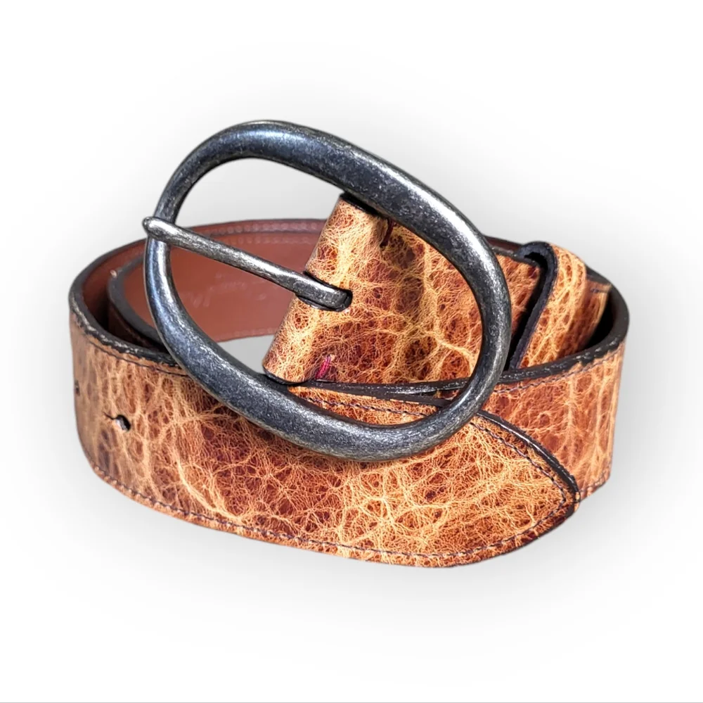 TORINO European Tanned Cowhide Leather Belt in Brown 34