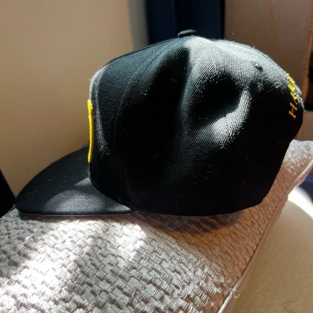 Hamilton Black Cap with Yellow Embroidery
