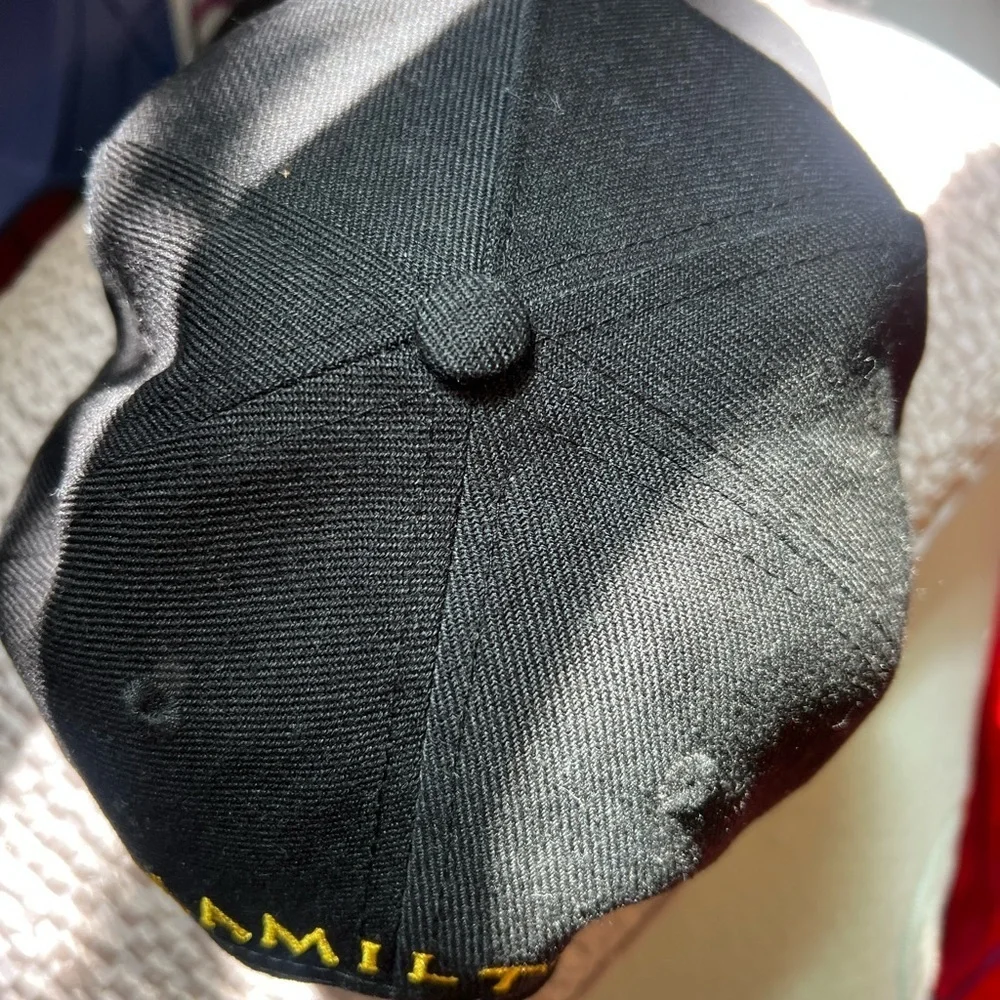 Hamilton Black Cap with Yellow Embroidery