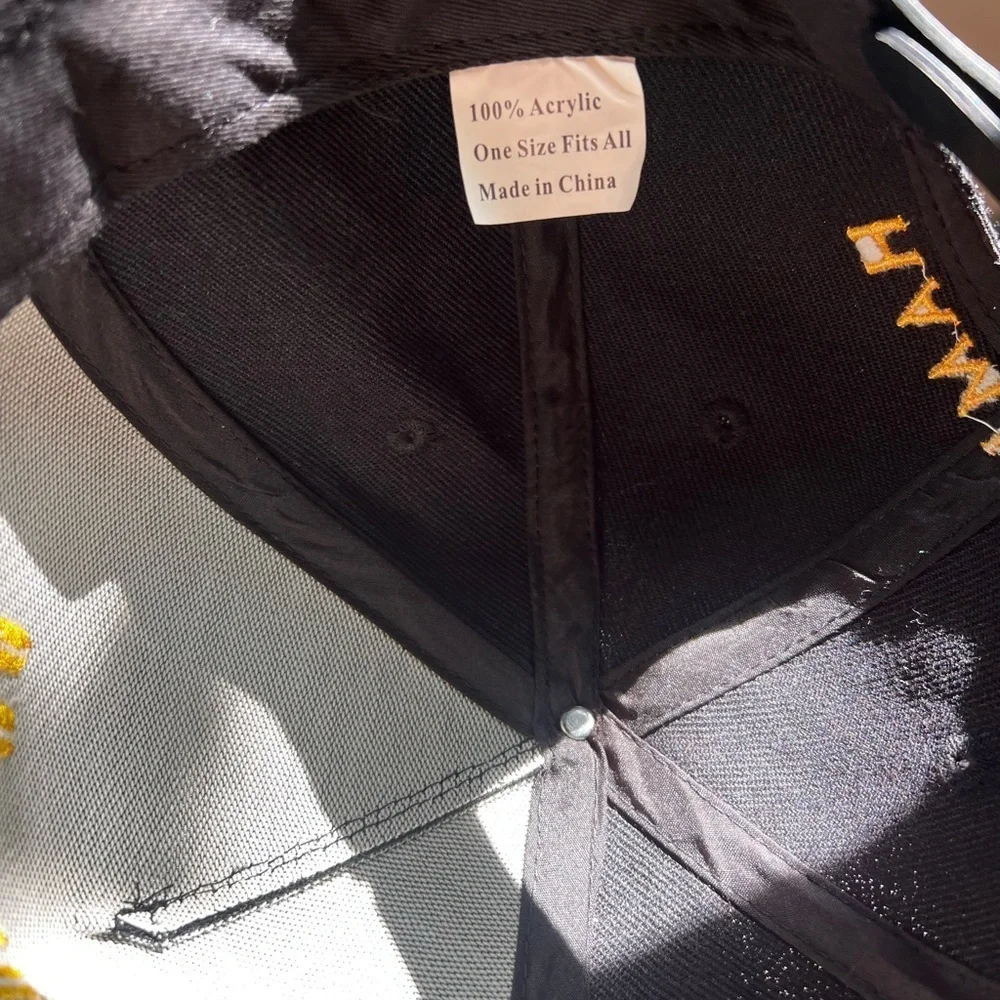 Hamilton Black Cap with Yellow Embroidery