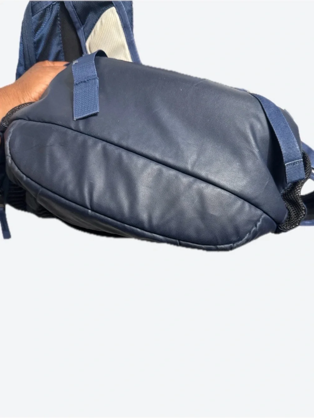 Nike Navy and Black Mesh Front Backpack