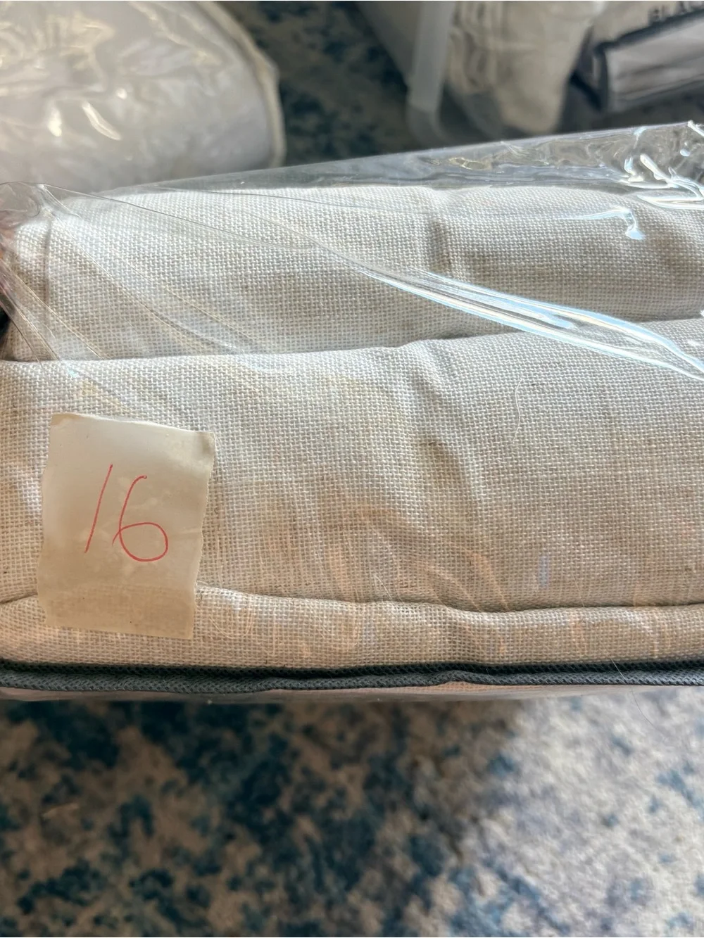 MIULEE Natural White Linen Curtains 52x84 Inch Long for Bedroom Living Room
