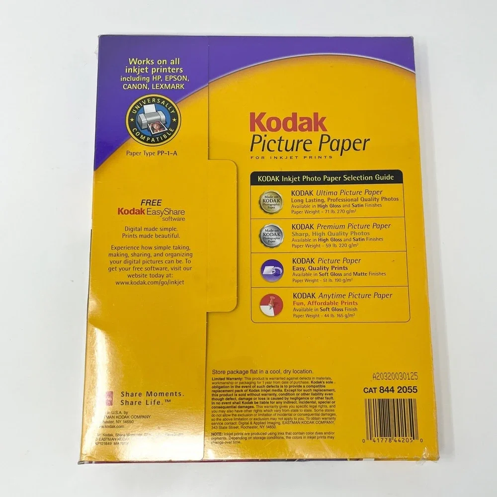 Kodak picture paper