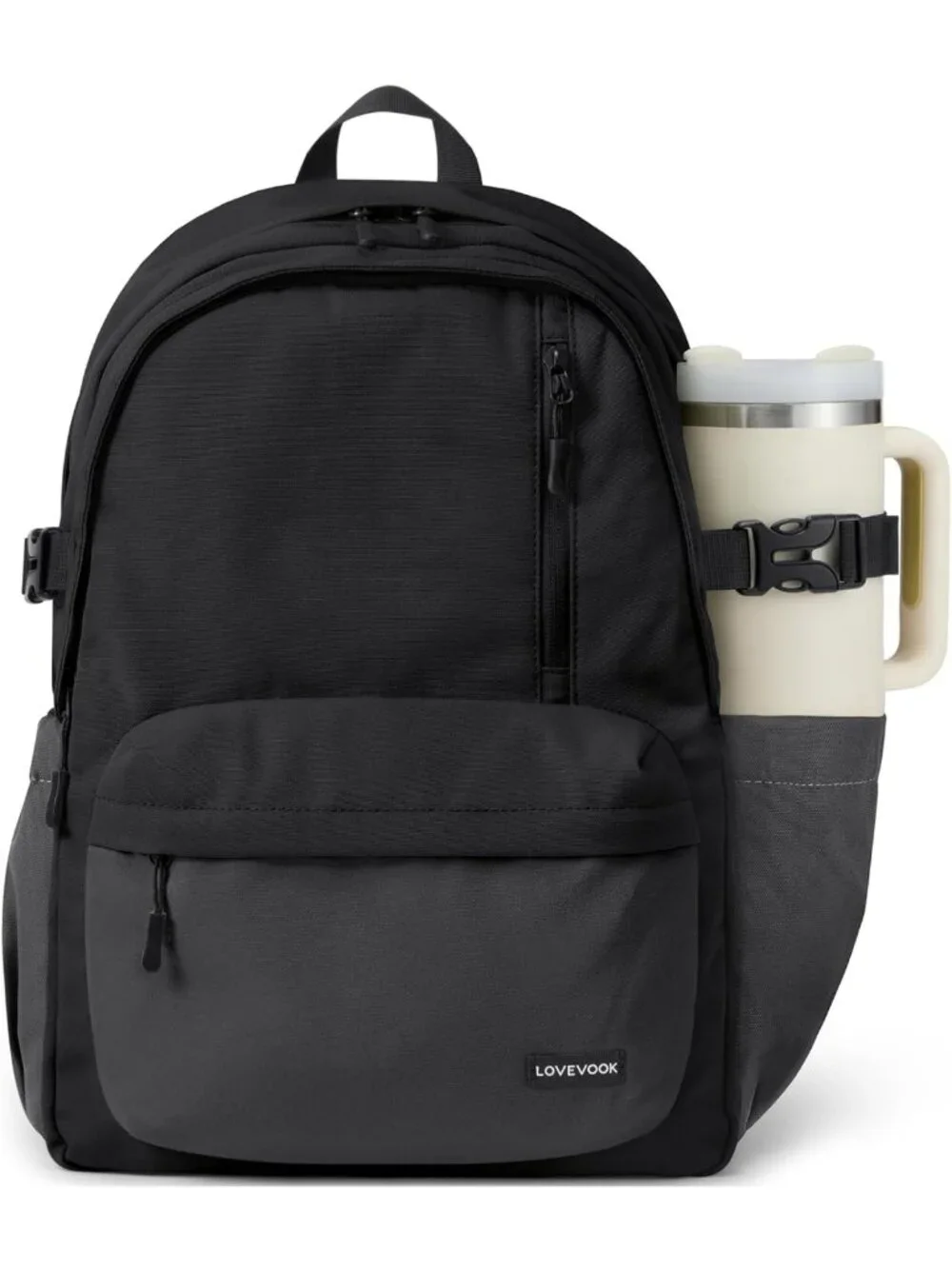 Stylish Laptop Backpack for Men & Women with Extra Large Tumbler Holder Pocket