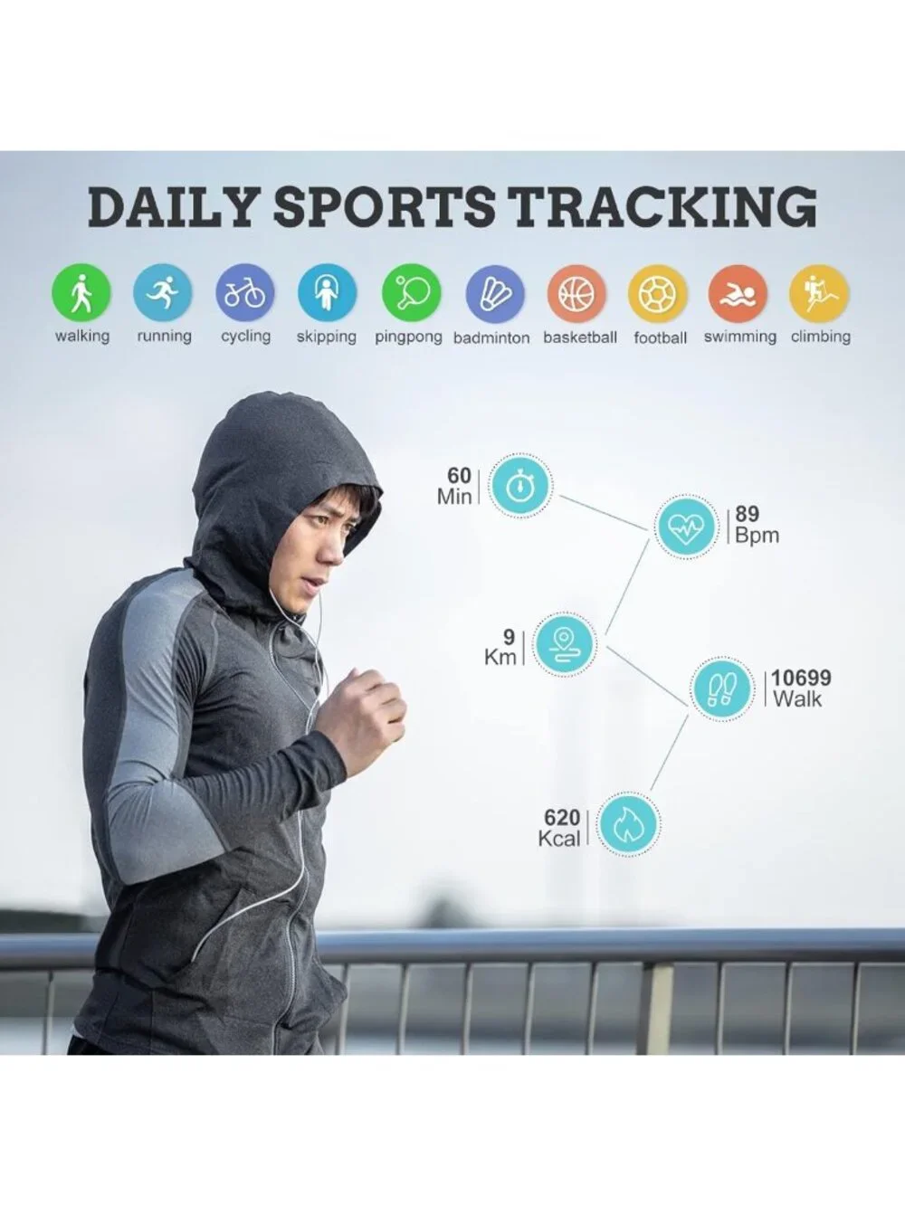 Men's Smartwatch - Bluetooth Calls, Heart Rate Monitor, Fitness Tracker, IP67