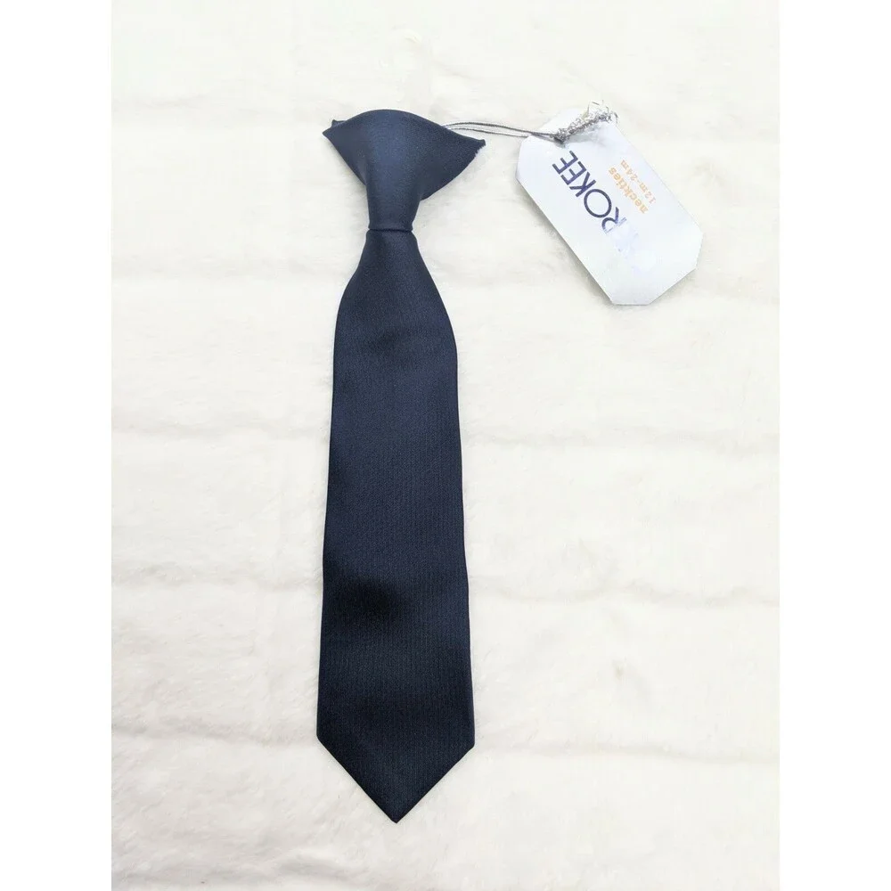Infant Boys Neck Tie/clip-on 12-24 mo Navy