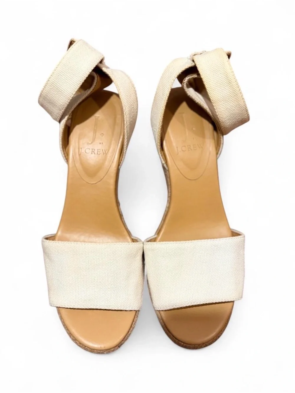 J. Crew cream canvas