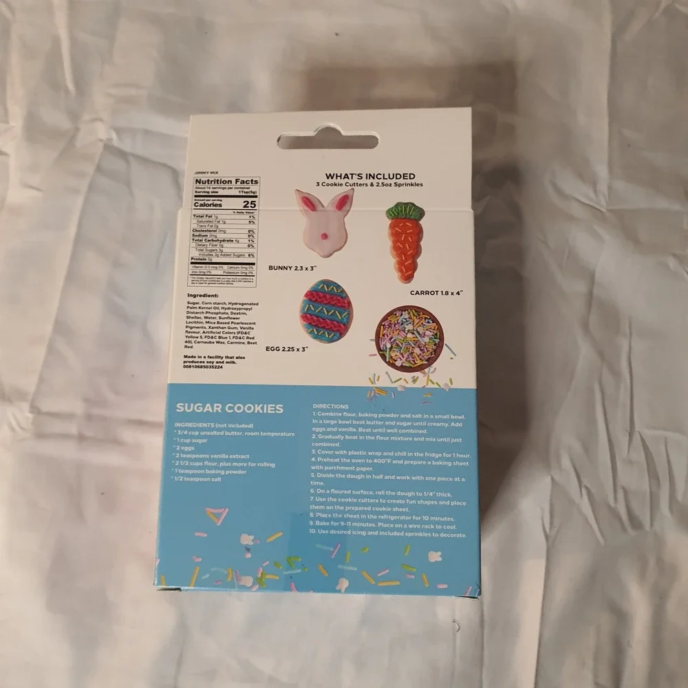 Cookie Cutter Kingdom Easter Cookie Cutters Set Bunny Carrot Egg with Sprinkles‎