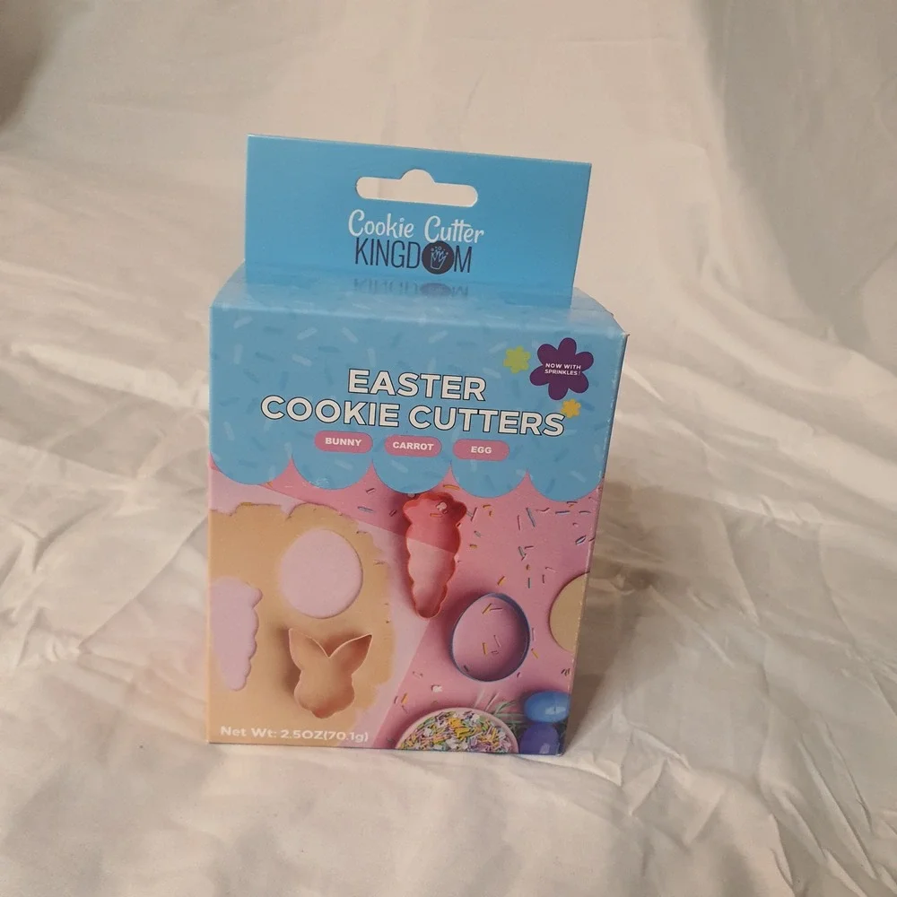Cookie Cutter Kingdom Easter Cookie Cutters Set Bunny Carrot Egg with Sprinkles‎