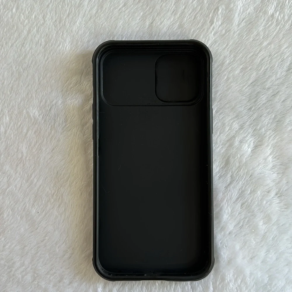iPhone 12 Pro Max Black Phone Case Camera Cover