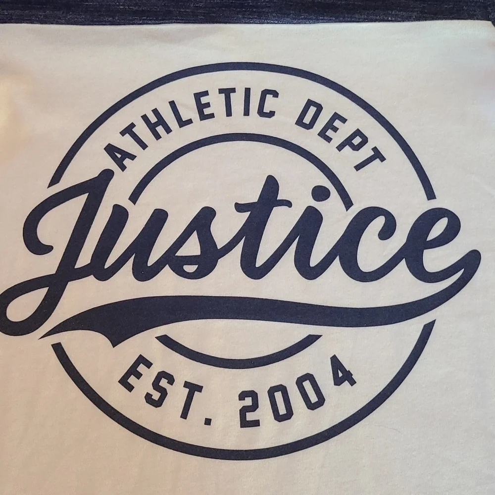 Justice NWOT White/ Blue Top - Girl's 10