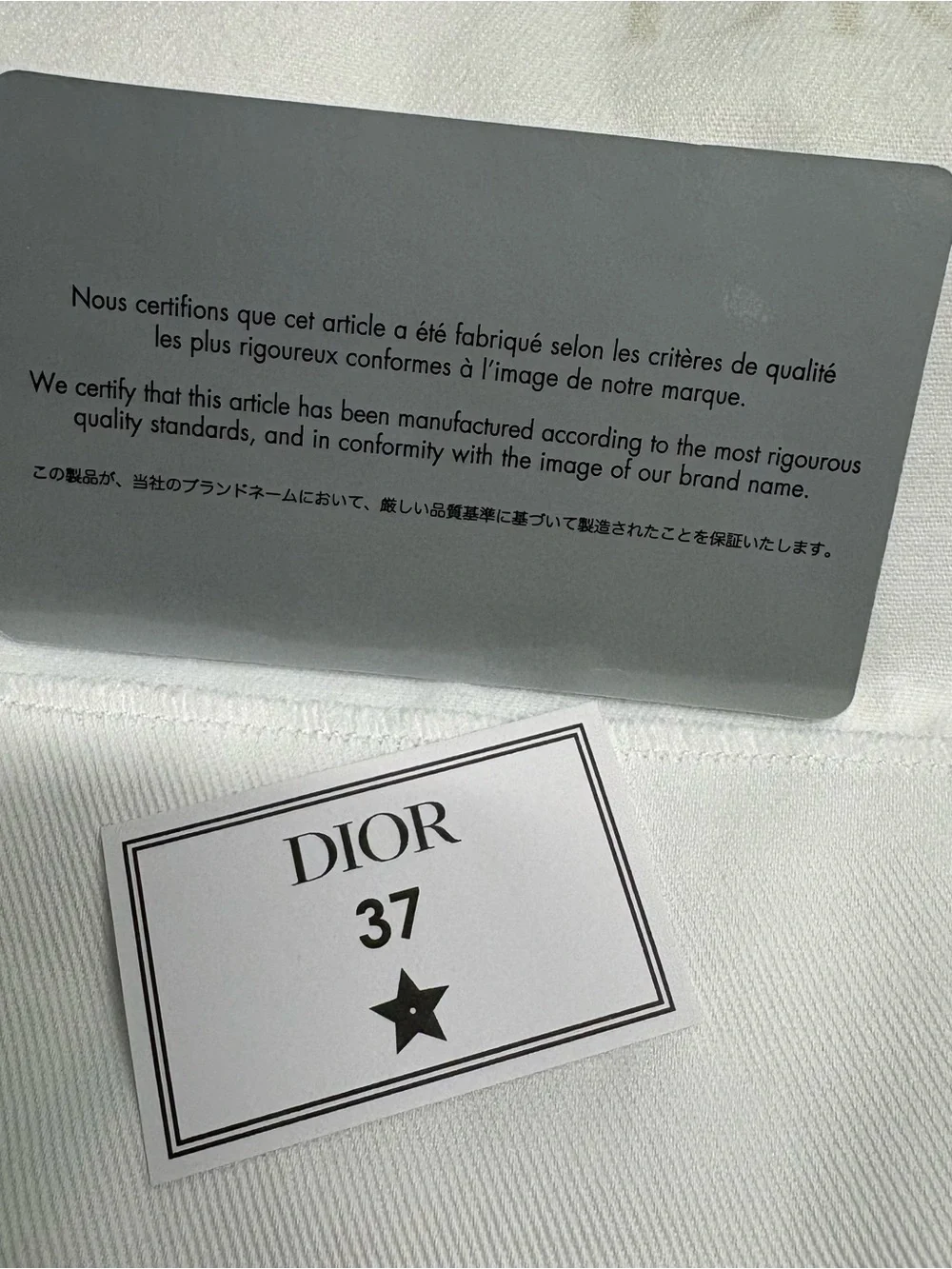 Dior elegant white