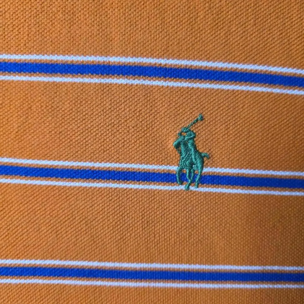 Polo Ralph Lauren Vtg Striped Mens Polo Sz Large