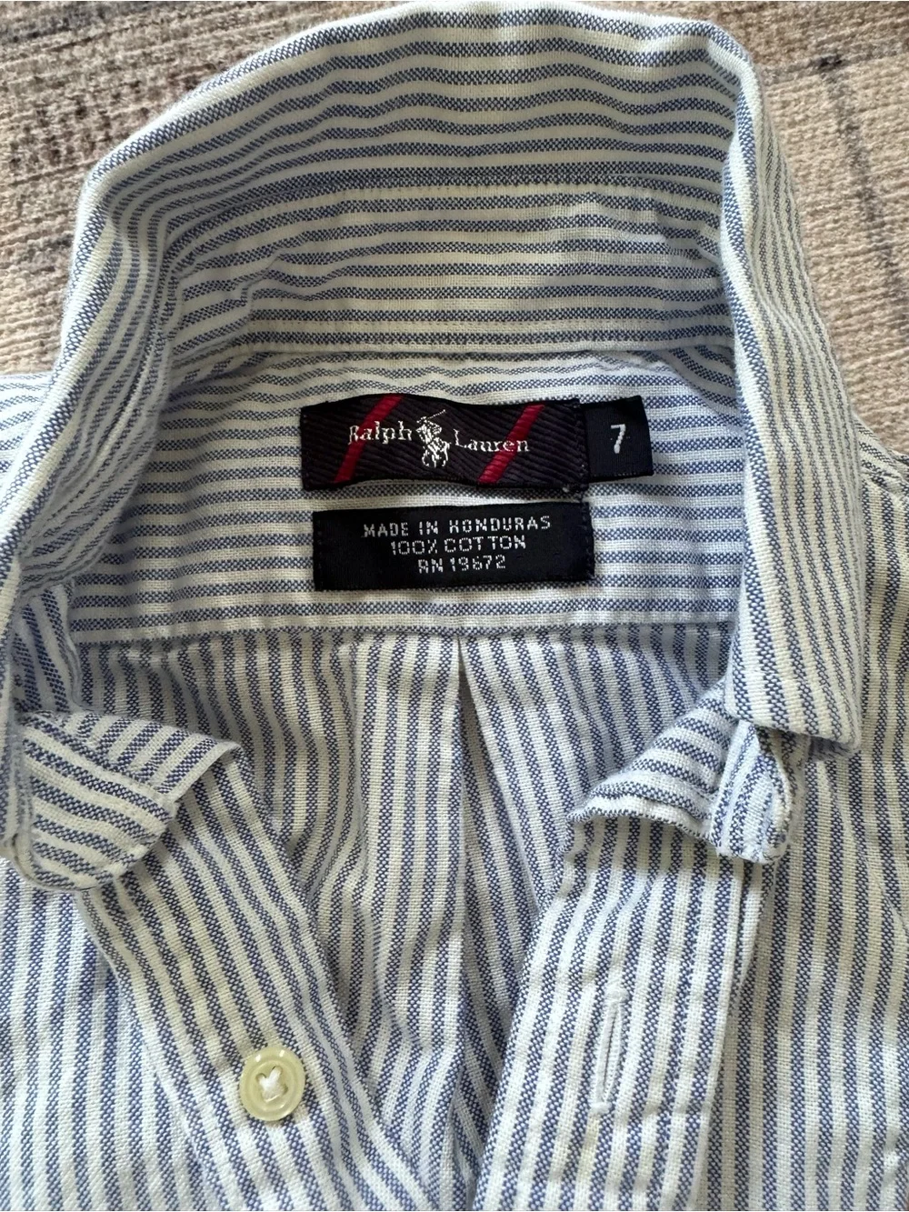 Ralph Lauren Boys Button-Down Shirts Bundle - Chambray and Oxford Cloth Stripe