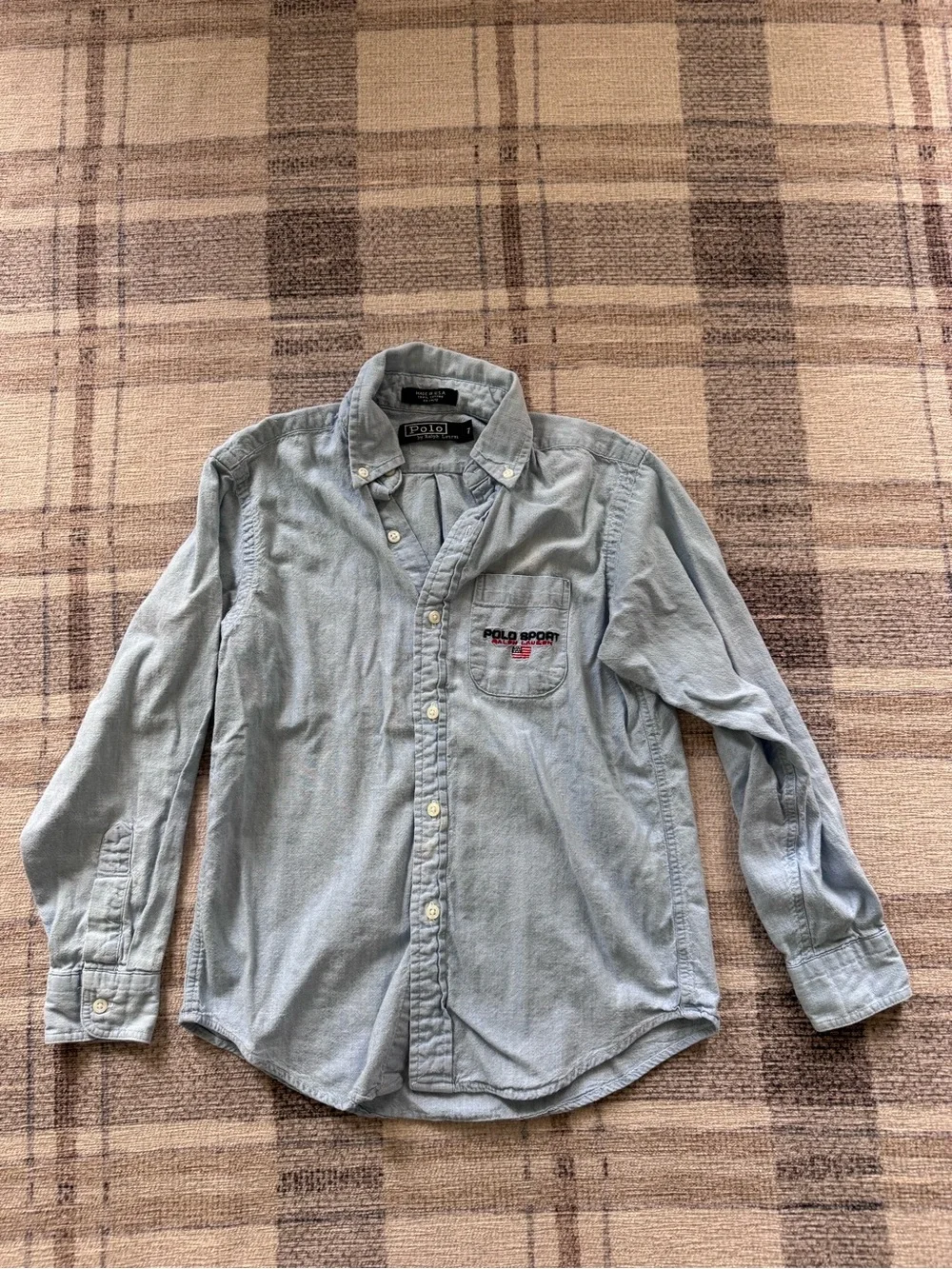 Ralph Lauren Boys Button-Down Shirts Bundle - Chambray and Oxford Cloth Stripe