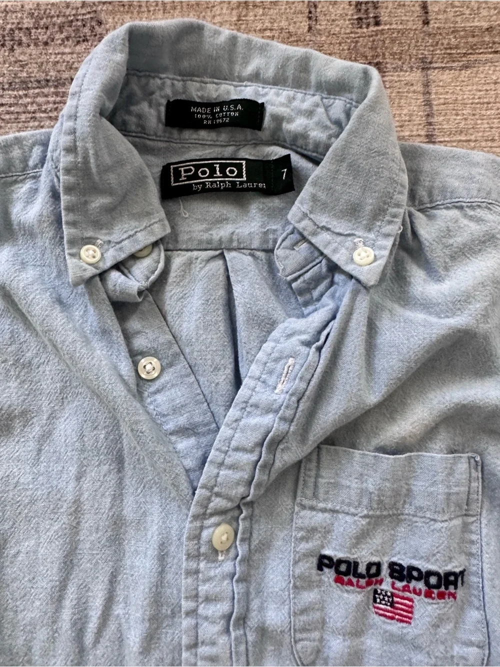 Ralph Lauren Boys Button-Down Shirts Bundle - Chambray and Oxford Cloth Stripe