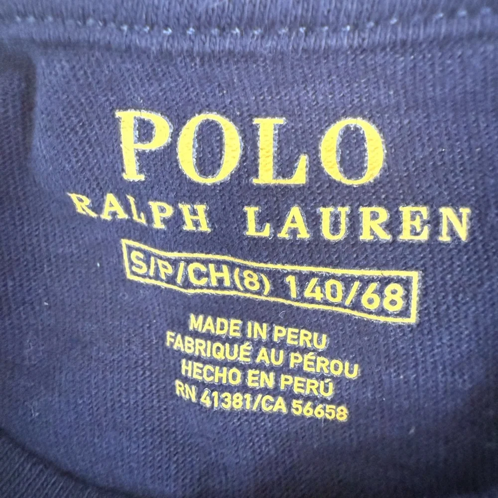 Ralph Lauren Big Pony Cotton Jersey Tee in Navy size Small (8)
