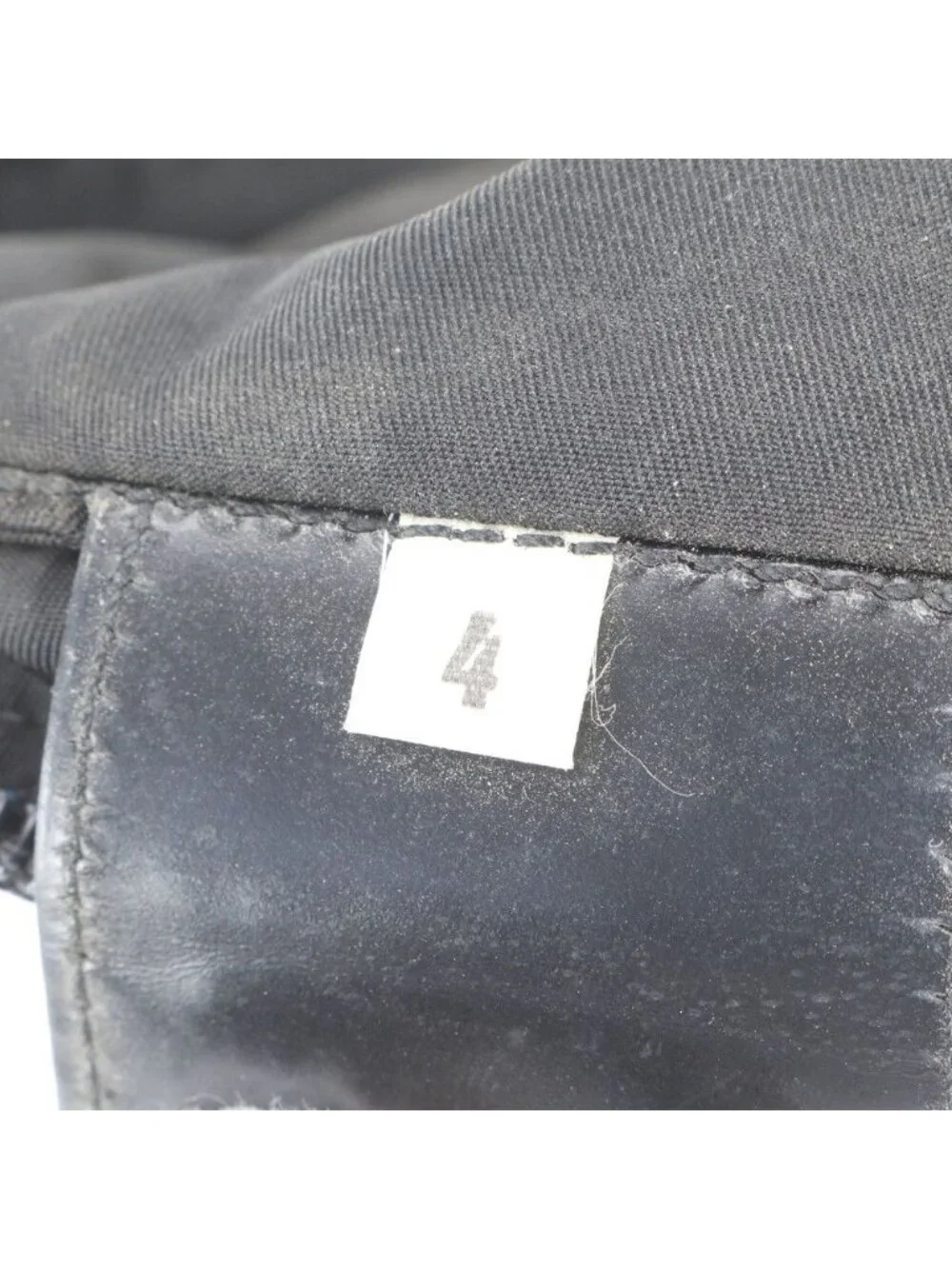 Prada Tessuto Nylon Triangle Logo Leather Shoulder Bag Crossbody Messenger Black