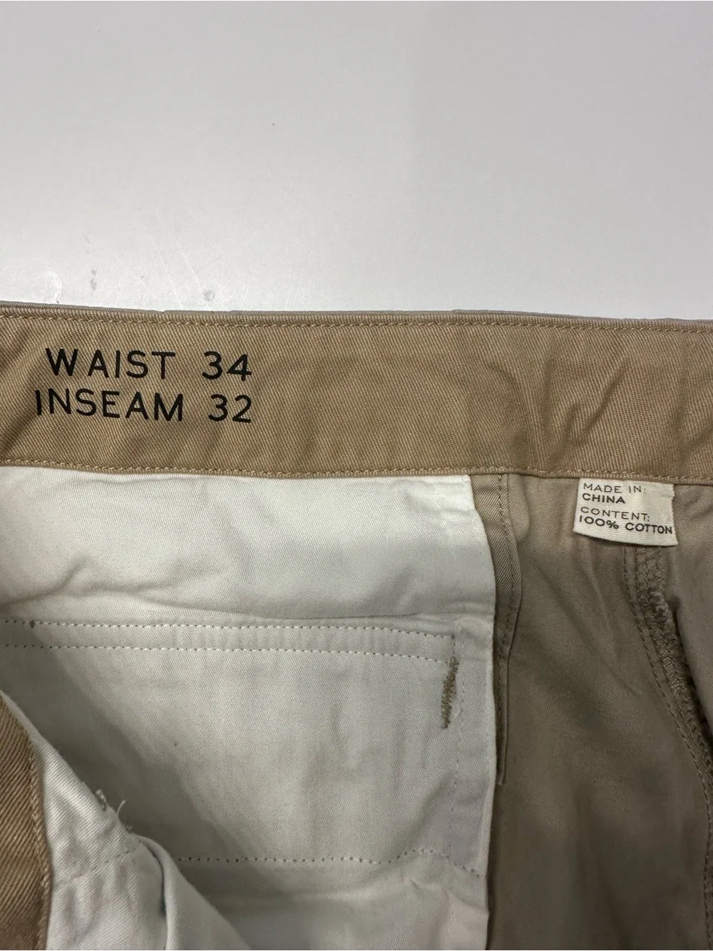Men's Vintage Summer 2010 Casual Drawstring Essential Chino Pants - Beige