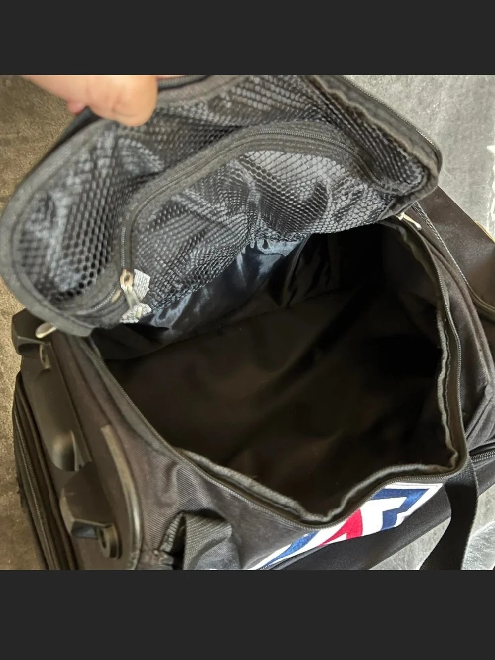 Black Men's Arizona Wildcats Duffle Bag with Red & Blue 'A' Logo