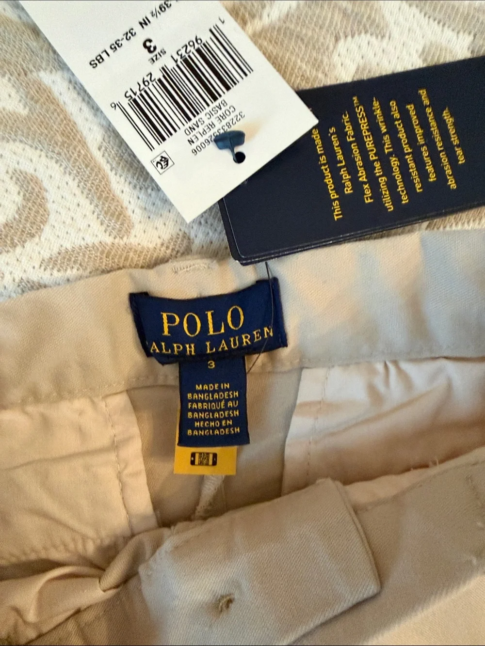 NWT Polo Ralph Lauren  Classic Boys' Khaki Shorts - Comfortable Everyday Wear 3