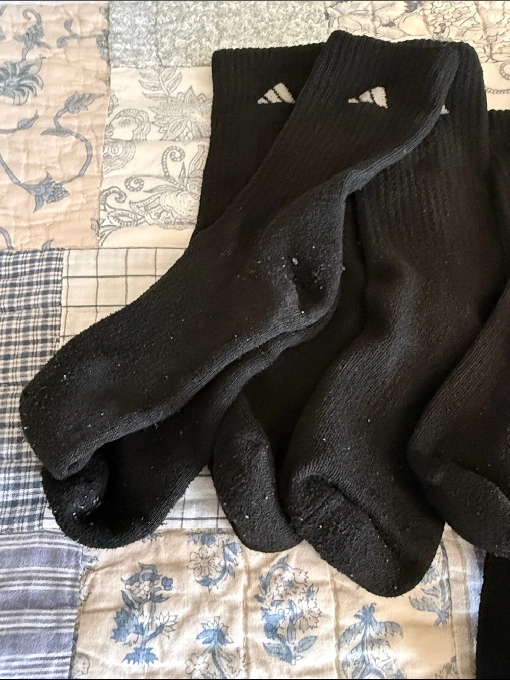 adidas Black Athletic Crew Socks - Pack of 6