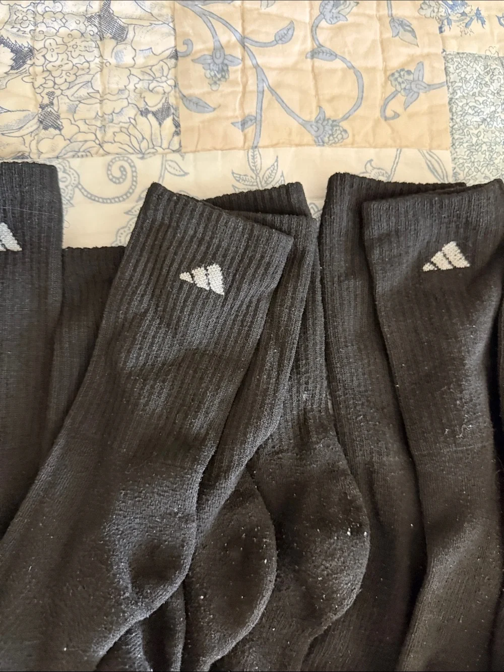 adidas Black Athletic Crew Socks - Pack of 6