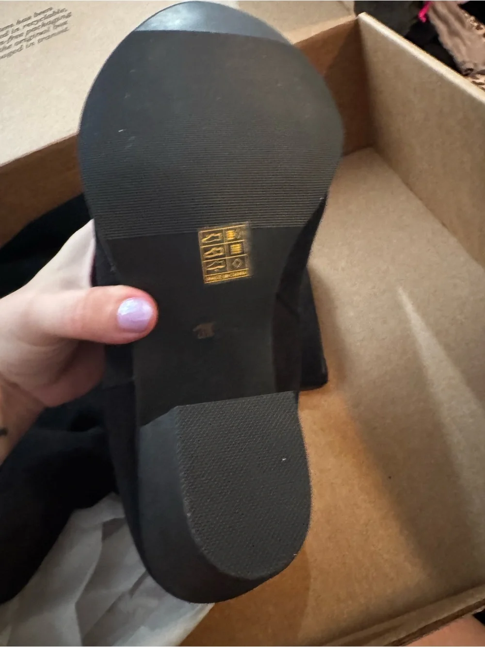 NIB Ladies Black Suede Knee-High Boots Extra Wide Width