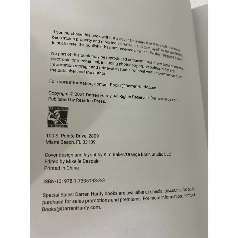 Darren Hardy Living Your Best Year Ever Journal Achievement Management System