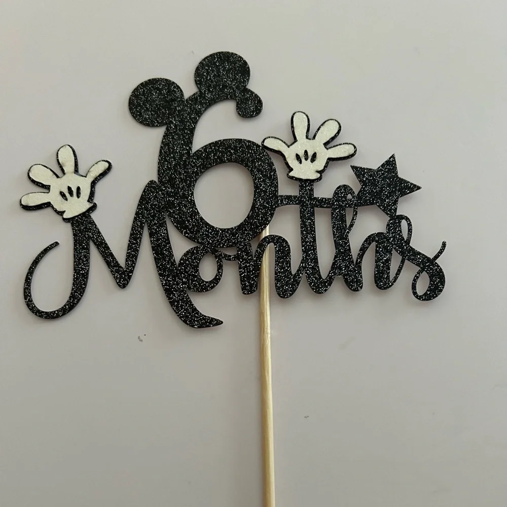 6 Months Cake Topper / Mickey Mouse  / BRAND NEW